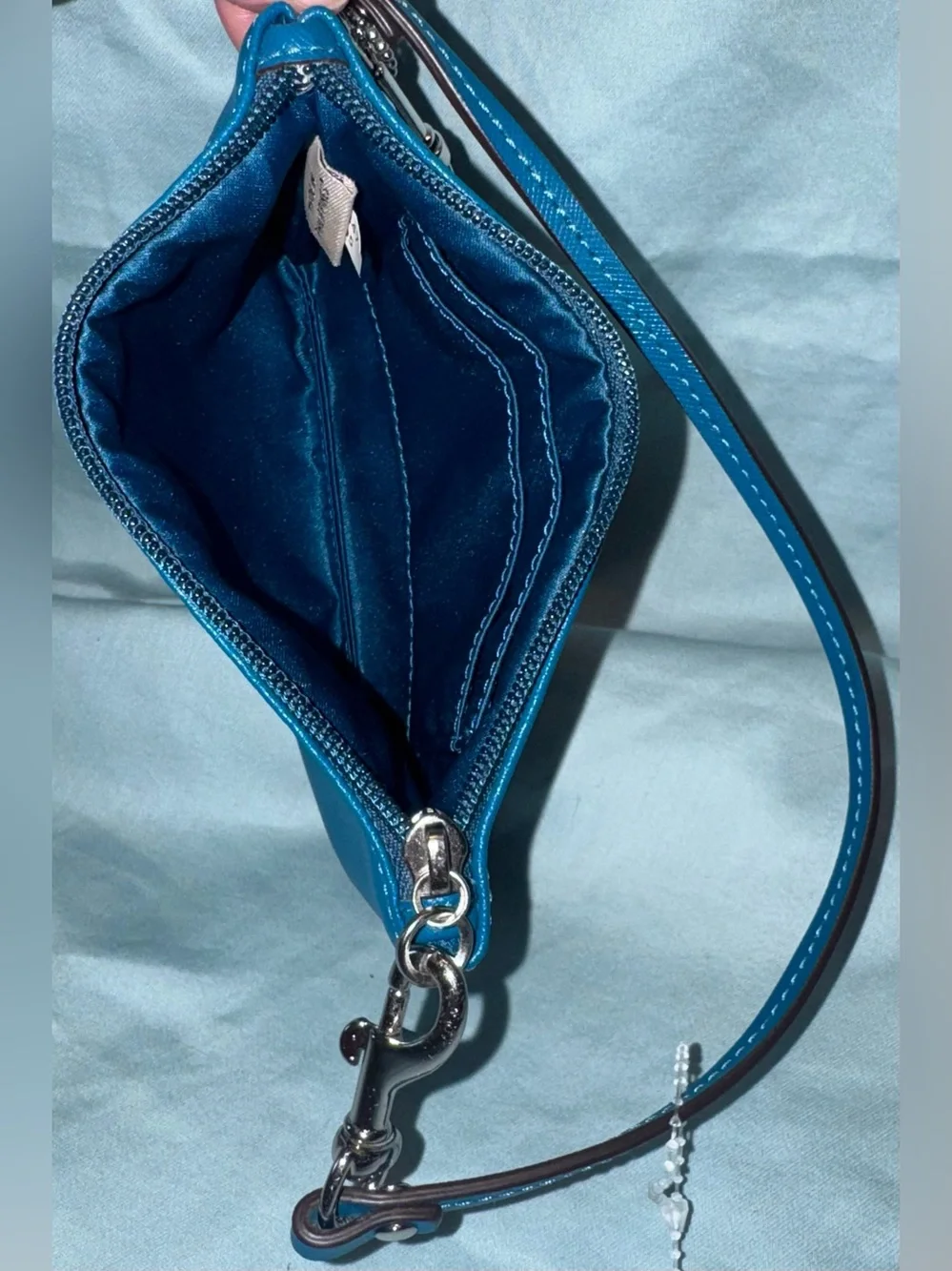 Coach Darcy Leather Small Wristlet f52205